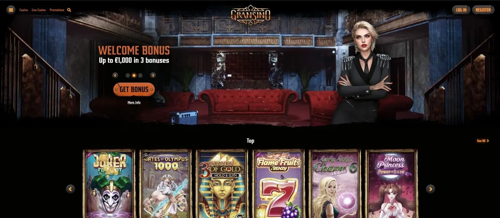 Gransino Casino mobiel